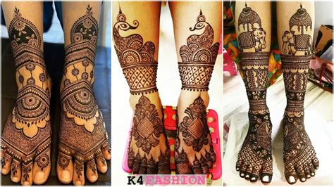 Bridal Dulhan Mehndi Designs For Legs - K4 Fashion