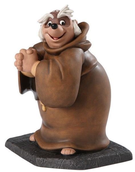 Disney WDCC BEMUSED BADGER Friar Tuck Robin Hood Figure Statue ...