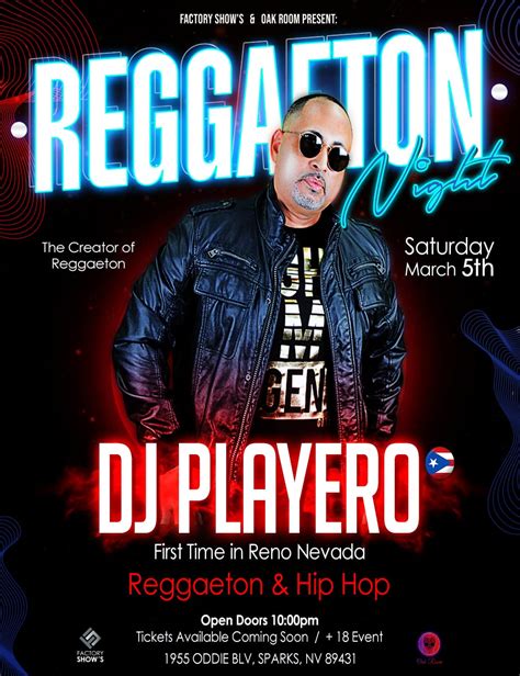 DJ Playero Live Tickets at Oak Room Lounge in Sparks by Oakroom Lounge (Reno) | Tixr