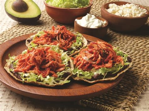 Receta de Tostadas de Tinga