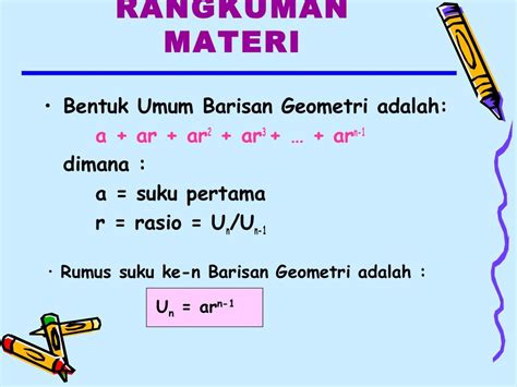 Barisan deret geometri