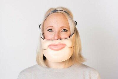 Ventriloquist Mask - Large Comedy Teeth - Funny Moving Mouth Half Face ...