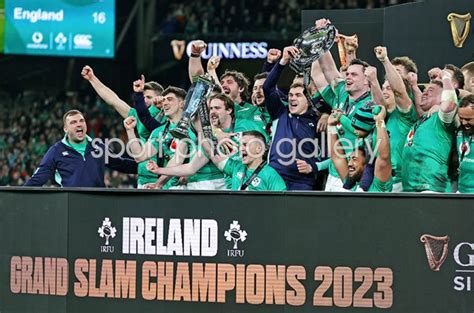 Ireland Grand Slam Winners Six Nations Dublin 2023 Images | Rugby Posters