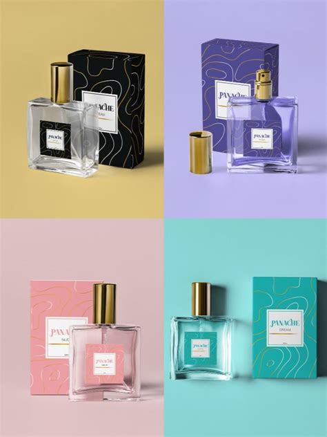 Perfume Packaging Design: Panache Collection