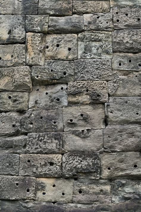 Mortarless Stone Wall stock photo. Image of texture, cladding - 79592786