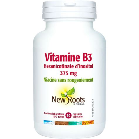 Vitamin B3 375 mg Flush-Free - La Parapharmacie