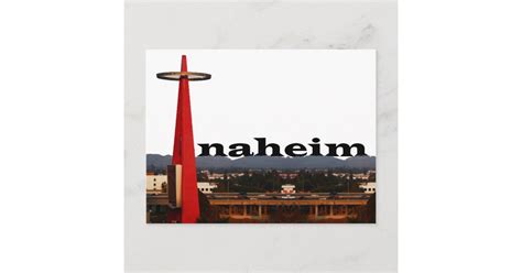 Anaheim CA Skyline with Anaheim in the Sky Postcard | Zazzle