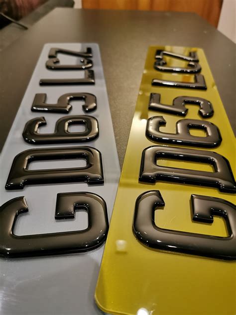 Tinted 4D-Gel Number plates | Show plates, Number plate, Car number plates