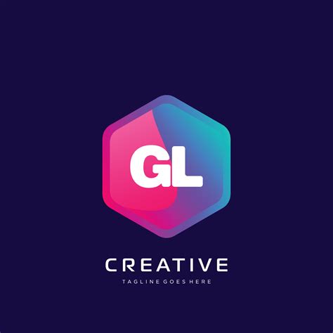 GL initial logo With Colorful template vector. 21658132 Vector Art at ...