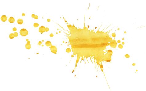 20 Yellow Watercolor Splatter (PNG Transparent) | OnlyGFX.com