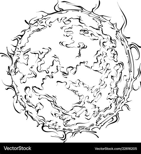 Hand drawn sketch of sun in black isolated Vector Image