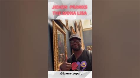 JiDion Pranks the Mona Lisa 🤣🤣 #jidion #nikoomilana #betasquad #funny #viral #louvremuseum # ...