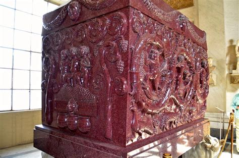 Red Porphyry Marble Sarcophagus of Constantina daughter of Constantine | Tourist attraction ...