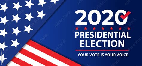 Presidential Election 2020 Background Stock Vector | Adobe Stock