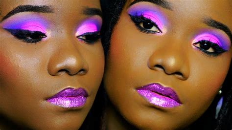 BLACK BARBIE COLORFUL MAKEUP TUTORIAL | Melanin Approved - YouTube