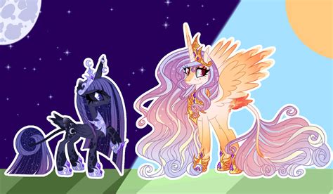 MLP REDESIGN | The Royal Sisters by r-a-i-i-i-n-e on DeviantArt