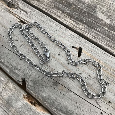 Sterling Silver Handmade Chain Mens Sterling Silver Chain