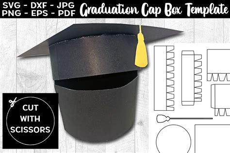 Graduation Cap Box Template