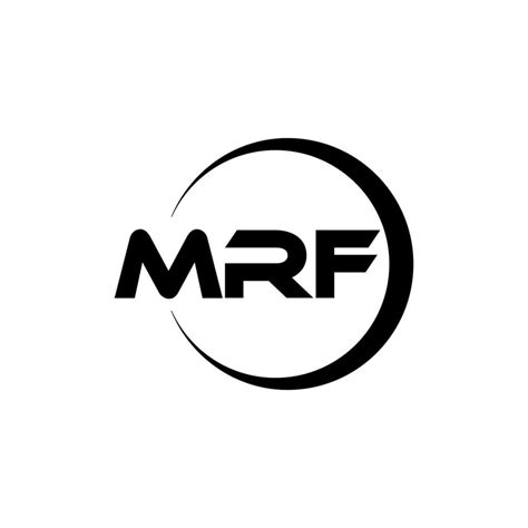 MRF letter logo design in illustration. Vector logo, calligraphy ...