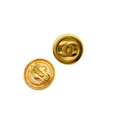 Vintage Chanel Logo Earrings | Vintage | Jennifer Gibson Jewellery