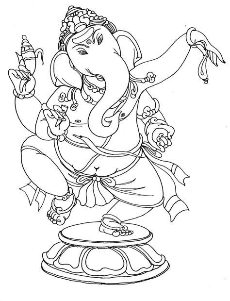 Outline Drawing Of Lord Ganesha at PaintingValley.com | Explore collection of Outline Drawing Of ...