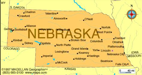 Nebraska Atlas: Maps and Online Resources | Infoplease.com | Nebraska ...