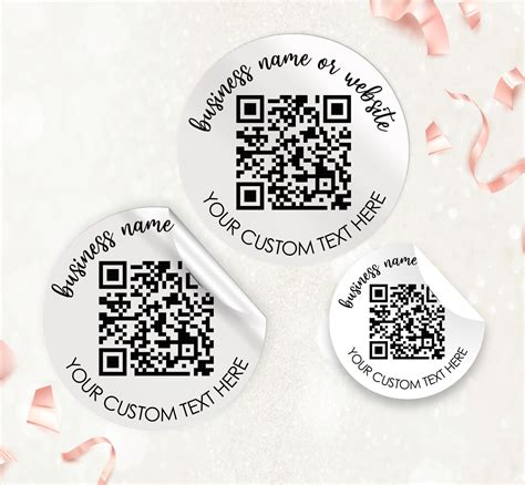 QR Code Stickers for Small Business Custom QR Code Labels QR - Etsy