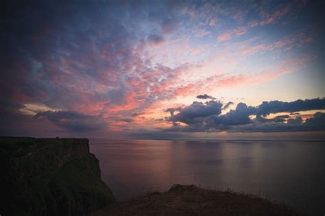 Beautiful View Of The Sunset Over Rhossili Bay Beach Gower Stock Photo ...