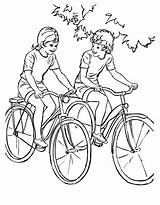 BlueBonkers Girl Coloring Pages  Girls Riding Bikes Free Printable sketch template