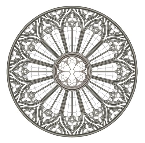 Medieval Gothic stained glass round window texture 14300685 Vector Art at Vecteezy