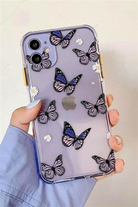 Shockproof Purple Butterfly Case in 2020 | Iphone cases, Jelly case ...