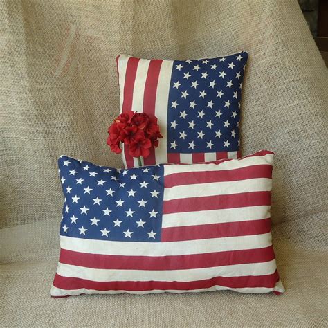 Patriotic American Flag decor holiday decor small by RaggedyRee