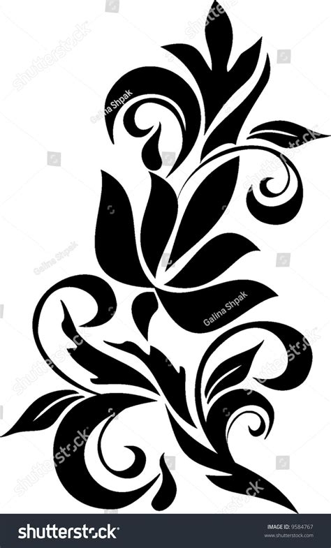 Flourish Design Stock Vector 9584767 - Shutterstock