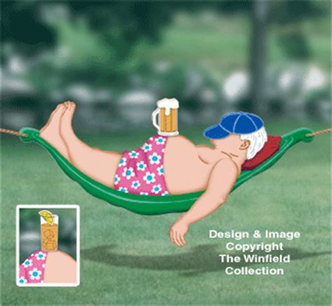 Hammock Snoozer Woodcrafting Pattern, Yard Art Woodcraft Plans: The Winfield Collection