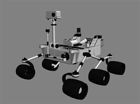 curiosity rover 3d model