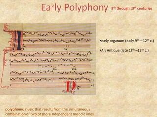 Power point 4: Early Polyphony | PPT