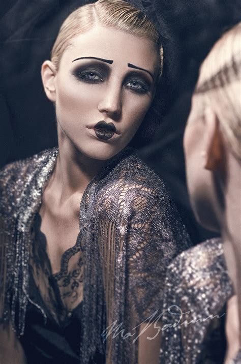 This one has an art deco feel for some reason | Circus makeup, Character makeup, Vintage makeup