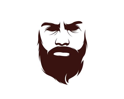 Man beard logo 11661986 Vector Art at Vecteezy