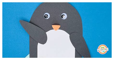 Make a Cute Paper Penguin Craft + Free Template | Kids Activities Blog