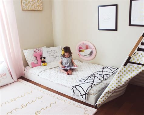 Johanna's Updated Montessori Floor Bed/Toddler Room - Oh Happy Play