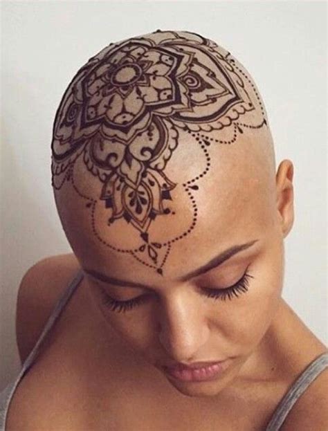 Image result for tattoo head | Scalp tattoo, Hair tattoos, Bald head tattoo