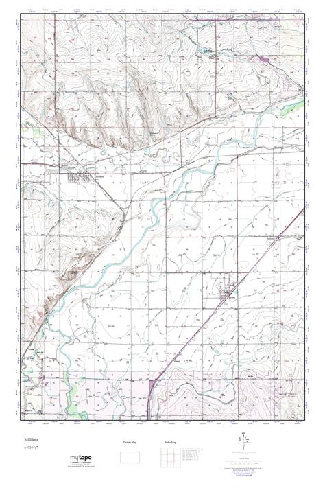 MyTopo Milliken, Colorado USGS Quad Topo Map