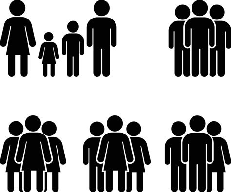 Business and Family Grouping People Illustration Icons Set 3480860 ...
