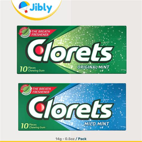 Clorets Gum Two Flavors Ten Pieces 14g Packs Worldwide - Etsy UK