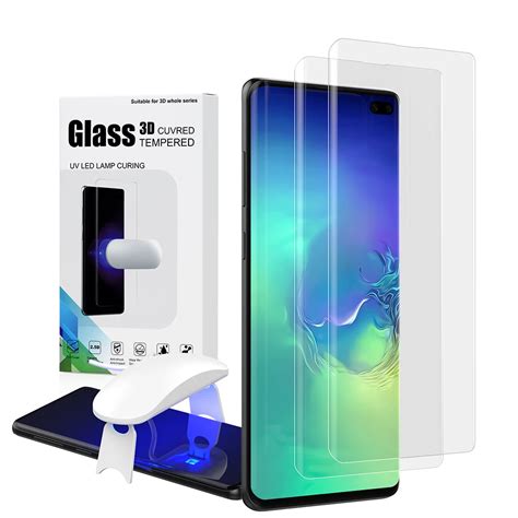 UV Glass For Samsung Galaxy S10 Plus Screen Protector Tempered Glass ...