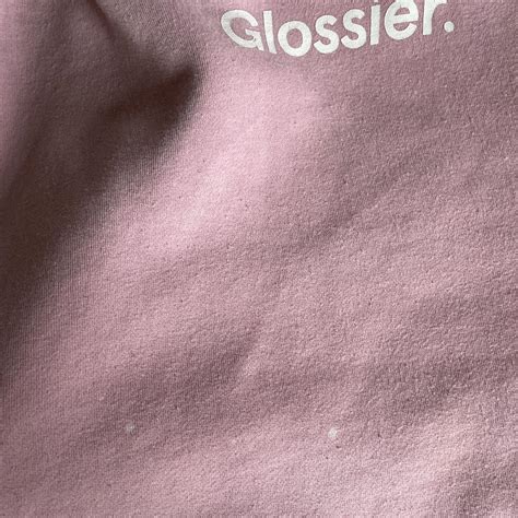 Original Pink Glossier Hoodie size S - minor bleach... - Depop