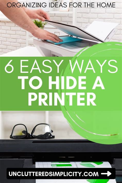 (Home) Office Organization: 6 Easy Ways To Hide a Printer | Organize ...