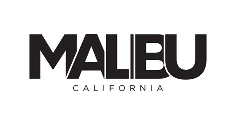 Malibu, California, USA typography slogan design. America logo with ...