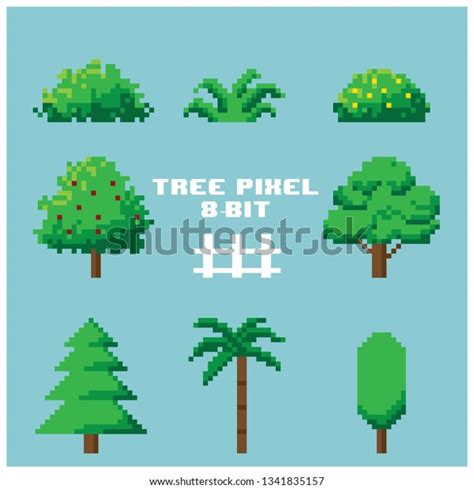 Tree 8 Bit Illustration Stock Vector (Royalty Free) 1341835157 | Shutterstock