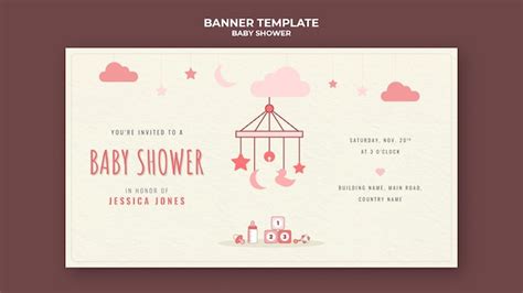 Free PSD | Baby shower banner template